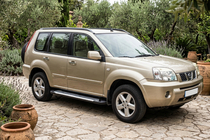 Nissan X-trail T30 2002–2007 Sidetrin Line (2 stk., alu.) foto 1
