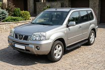 Nissan X-trail T30 2002–2007 Sideskridt Tayga Black (2 stk., aluminium) foto 1