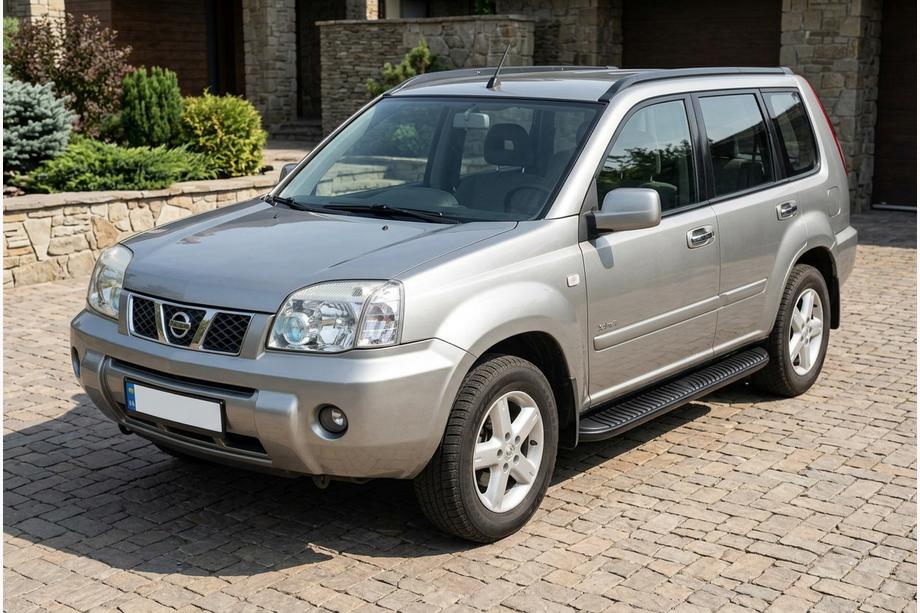 Nissan X-trail T30 2002–2007 Sideskridt Tayga Black (2 stk., aluminium) Image