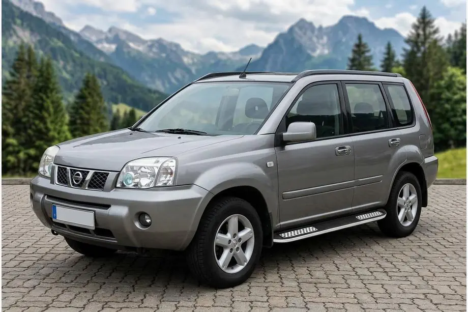 Nissan X-trail T30 2002–2007 Sidetrin Tayga V2 (2 stk., aluminium) Foto 1