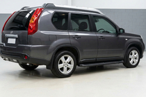 Nissan X-trail T31 2007–2014 Sidetrin Tayga Black (2 stk., aluminium) foto 1