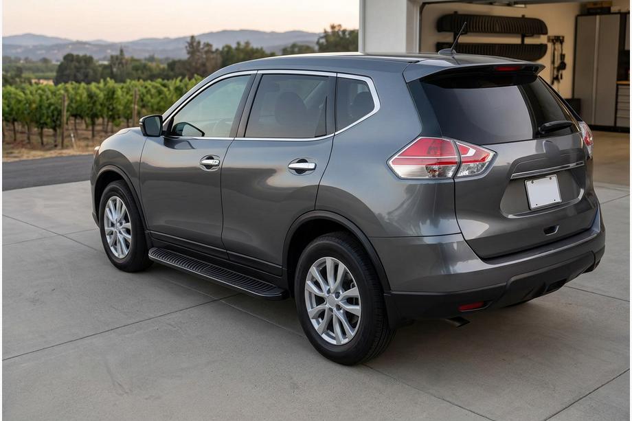 Nissan X-trail T32/Rogue 2014–2021 Sidetrin Tayga Black (2 stk., aluminium) Image
