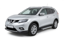 Nissan X-trail T32/Rogue 2014–2021 Sidetrin New Vision Grey (2 stk., aluminium) foto 1