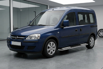 Opel Combo 2002–2012 Sidetrin Tayga V2 (2 stk., aluminium) foto 1