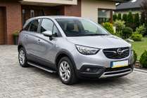 Opel Crossland X 2017–2024 BlackLine sidetrin (2 stk., aluminium) foto 1