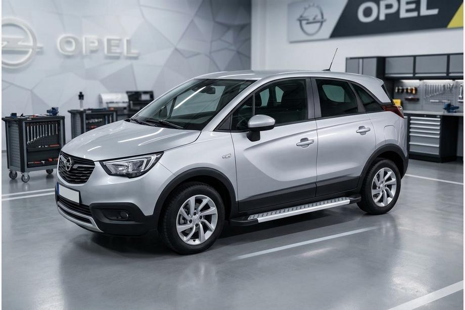 Opel Crossland X 2017–2024 Sidetrin New Vision Grey (2 stk., aluminium) Image