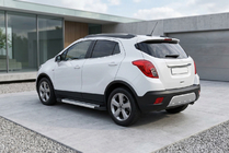 Opel Mokka 2012–2021 Sidetrin New Vision Grey (2 stk., aluminium) foto 1