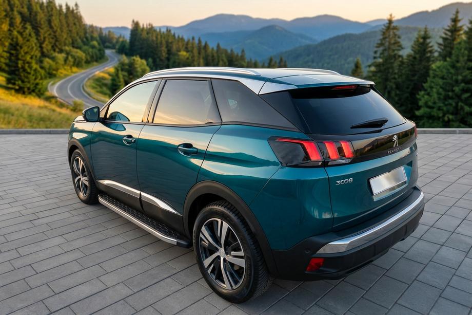 Peugeot 3008 2016–2023 BlackLine sidetrin (2 stk., aluminium) Image