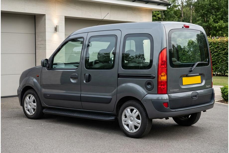Renault Kangoo 1998–2008 Sidetrin Tayga Black (2 stk., aluminium) Image