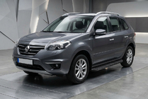 Renault Koleos 2008–2016 Sidetrin Tayga Black (2 stk., aluminium) foto 1