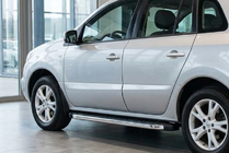 Renault Koleos 2008–2016 BlackLine sidetrin (2 stk., aluminium) foto 1