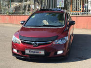 Honda Civic Sedan VIII 2006–2011 Front kofanger læbe (sort) foto 2