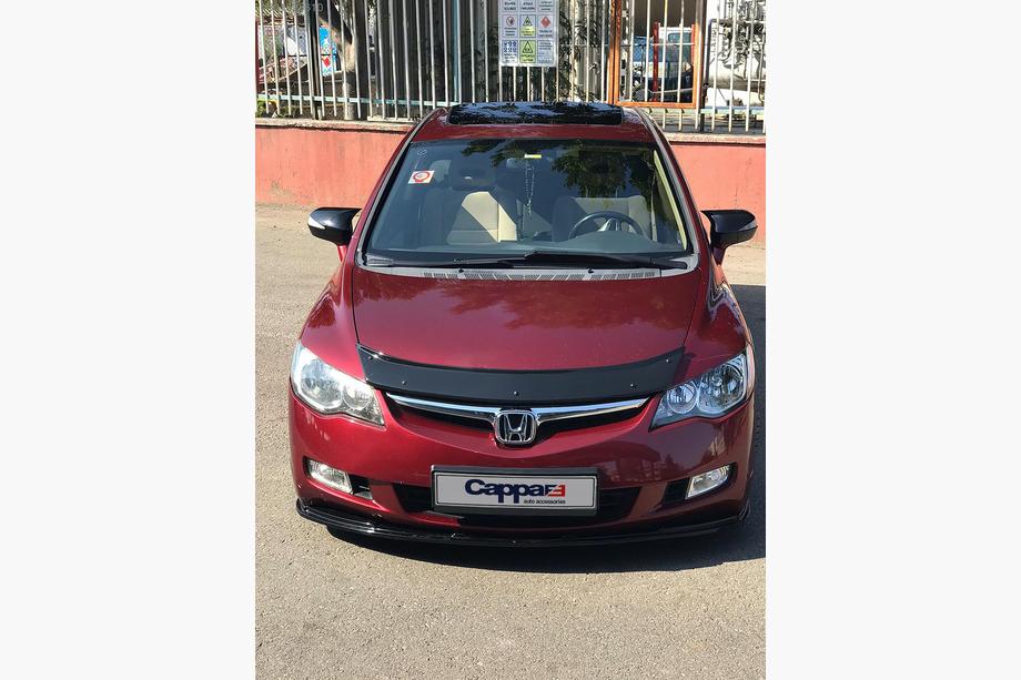 Honda Civic Sedan VIII 2006–2011 Front kofanger læbe (sort) Image