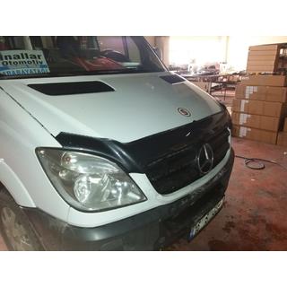 Motorhjelmsdeflektor i carbonlook 2006-2013 (EuroCap) Mercedes Sprinter W906 2006–2018 foto 4