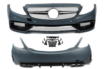 Mercedes C-klasse W205 2014–2021 Bodykit-sæt med komplet bagkofanger (AMG C63-designs 2014-2018) foto 5