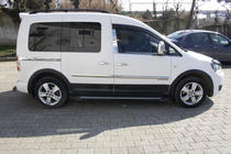 Volkswagen Caddy 2015–2020 Sæt med sidepyntlister og skærmforøgere foto 20