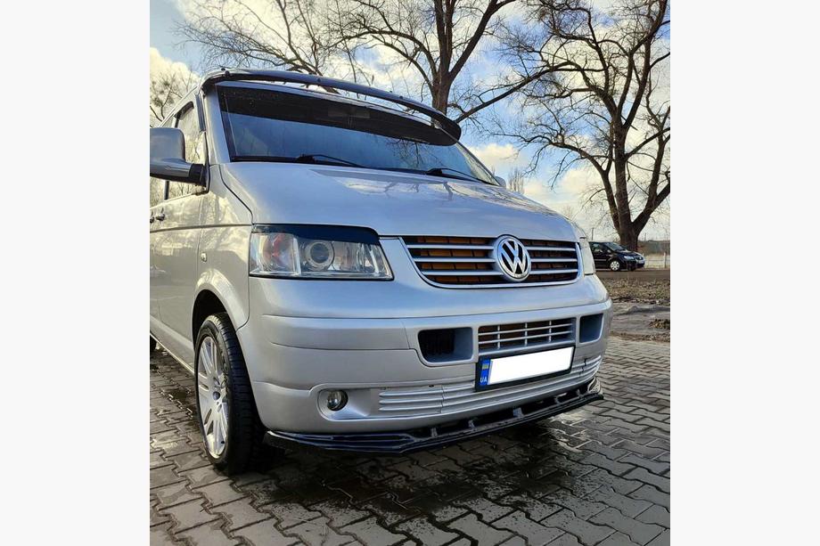 Volkswagen T5 Transporter 2003–2010 Front læbespoiler til kofanger (ABS) Foto 2