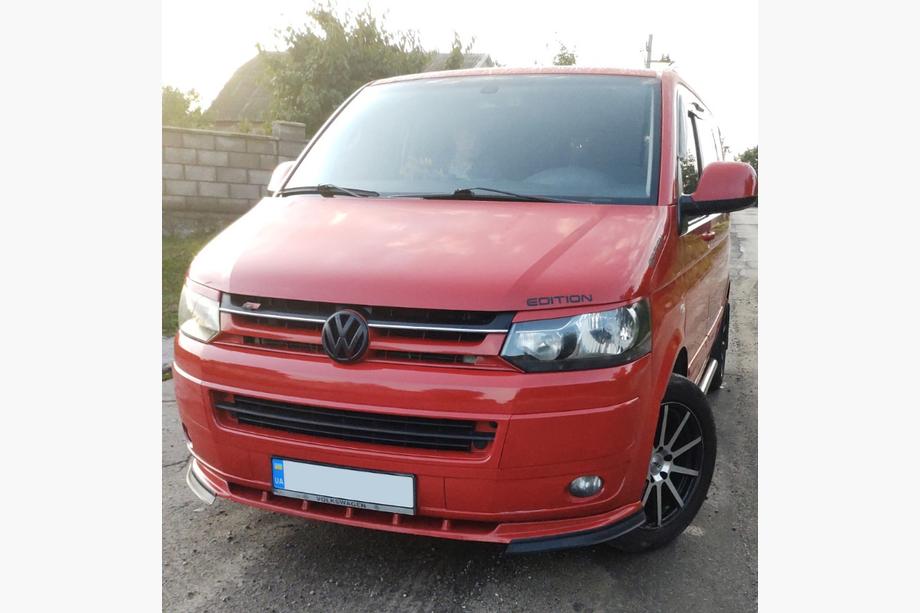 Volkswagen T5 2010–2015 Front læbespoiler til kofanger (ABS) Image