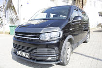 Volkswagen T6 2015–2024 Front læbespoiler, carbon-look 2015-2018 (ABS) foto 9