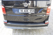 Volkswagen T6 2015–2024 Bageste lip-forlænger i carbon-look (ABS) foto 9
