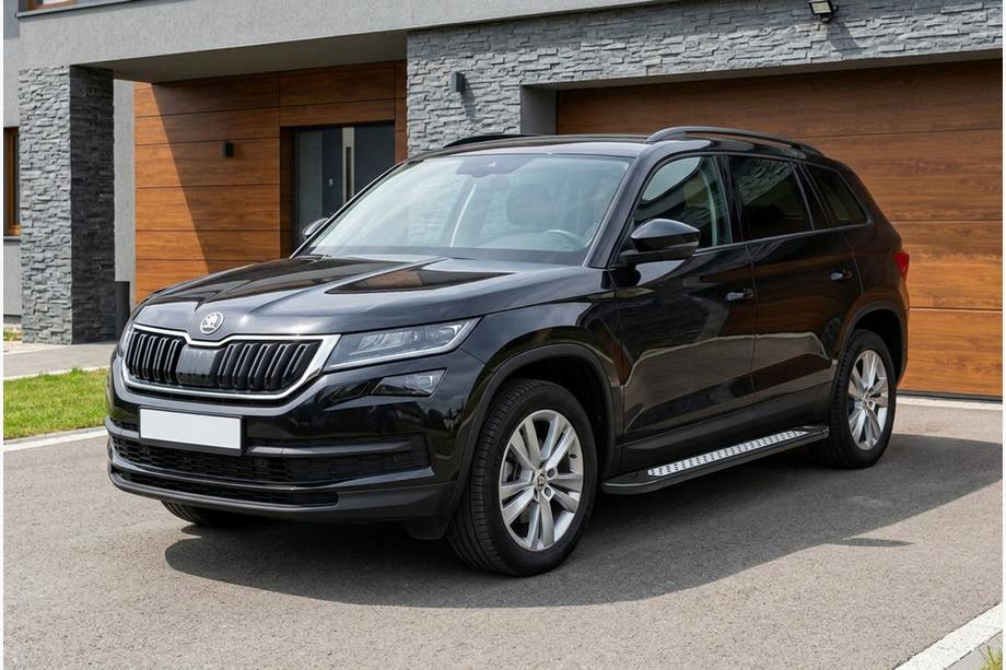 Skoda Kodiaq 2016–2023 Sidetrin New Vision Black (2 stk., aluminium) Image