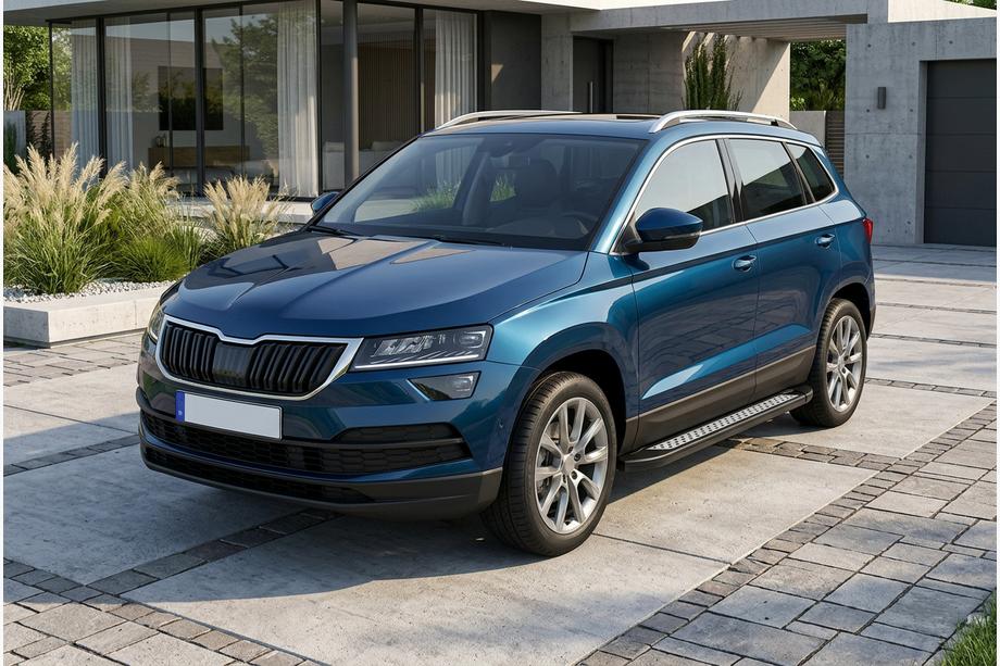 Skoda Karoq 2018– Sidetrin New Vision Black (2 stk., aluminium) Image