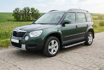 Skoda Yeti 2009–2017 BlackLine sidetrin (2 stk., aluminium) foto 1