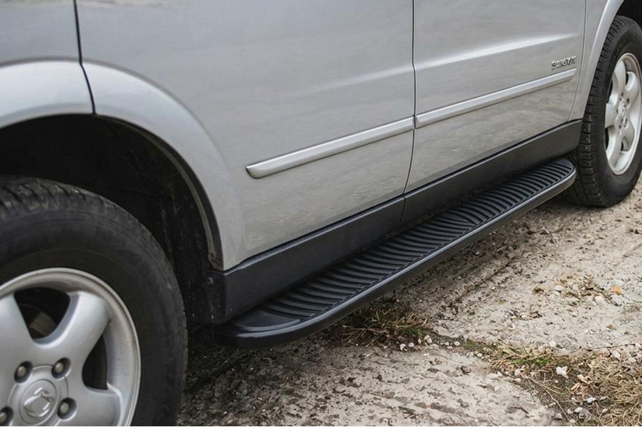 SsangYong Kyron 2005–2014 Sidetrin Tayga Black (2 stk., aluminium) Image
