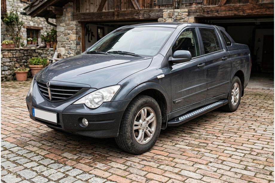 SsangYong Action 2005–2018 Sidetrin New Vision Black (2 stk., aluminium) Image