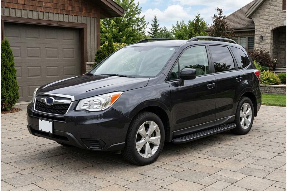 Subaru Forester 2013–2018 Sidetrin Tayga Black (2 stk., aluminium) Image