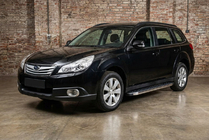 Subaru Outback 2009–2014 BlackLine sidetrin (2 stk., aluminium) foto 1