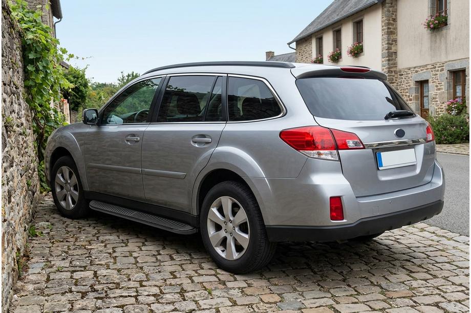 Subaru Outback 2009–2014 Sidetrin Tayga Black (2 stk., aluminium) Image
