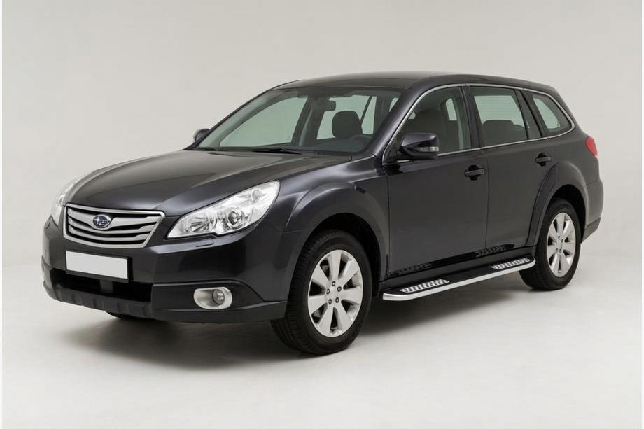 Subaru Outback 2009–2014 Sidetrin Tayga V2 (2 stk., aluminium) Image