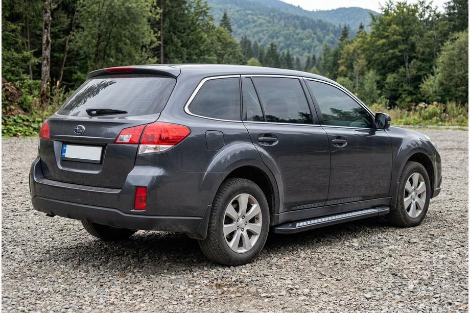 Subaru Outback 2009–2014 Sidetrin New Vision Black (2 stk., aluminium) Image
