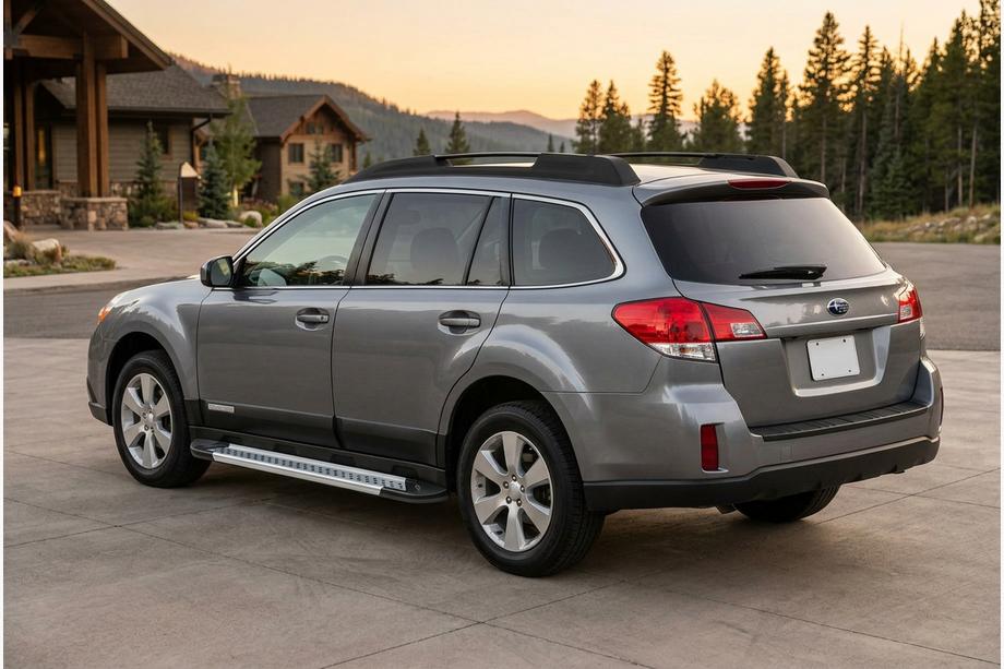 Subaru Outback 2009–2014 Sidetrin New Vision Grey (2 stk., aluminium) Image