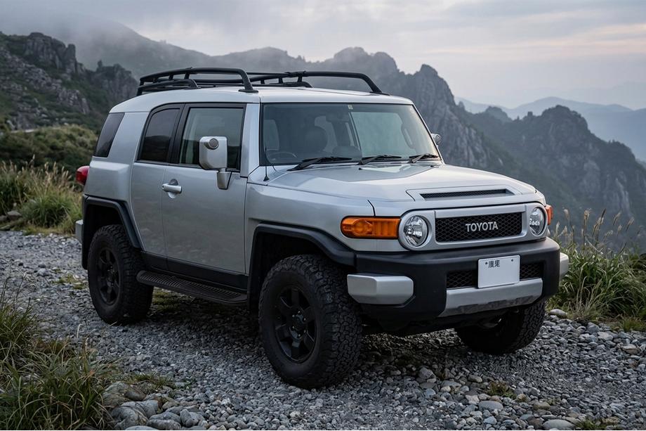 Toyota FJ Cruiser 2006–2022 Sidetrin Tayga Black (2 stk., aluminium) Foto 1