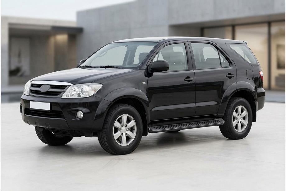 Toyota Fortuner 2006–2015 Sidetrin Tayga Black (2 stk., aluminium) Image