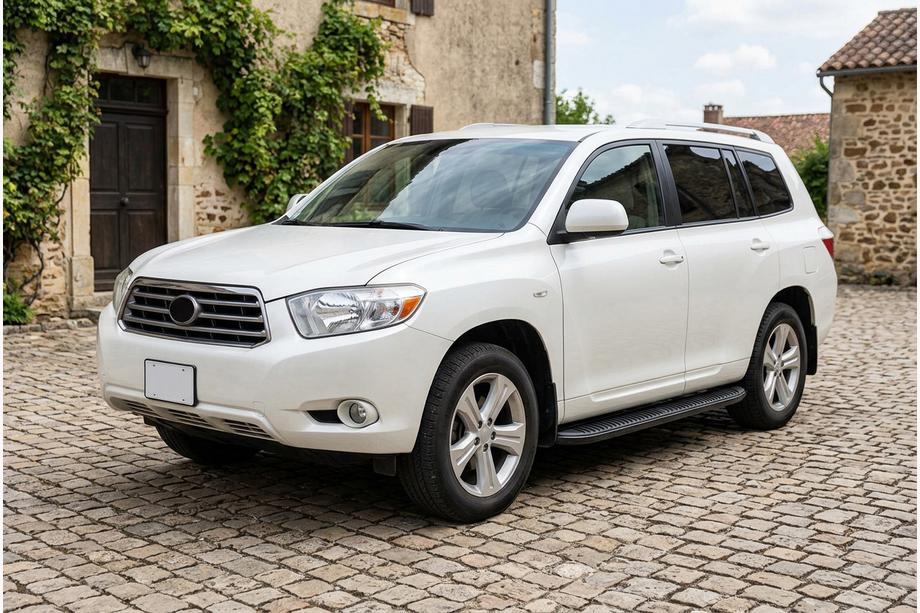 Toyota Highlander 2008–2013 Sidetrin Tayga Black (2 stk., aluminium) Image
