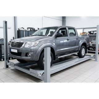 BlackLine sidetrin (2 stk., aluminium) Toyota Hilux 2006–2015 foto 1