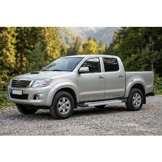 Sidetrin New Vision Grey (2 stk., aluminium) Toyota Hilux 2006–2015 foto 1