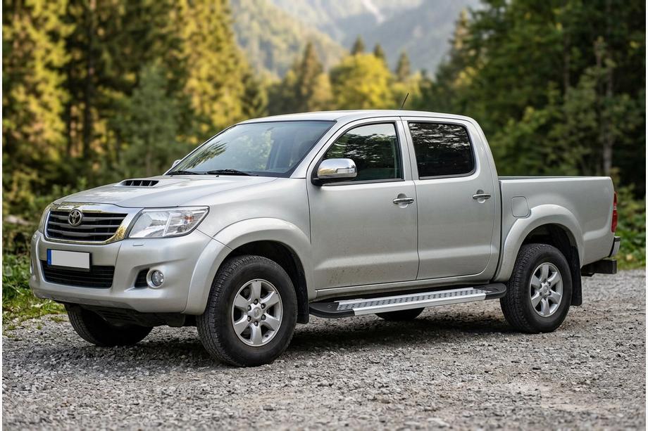 Toyota Hilux 2006–2015 Sidetrin New Vision Grey (2 stk., aluminium) Foto 1