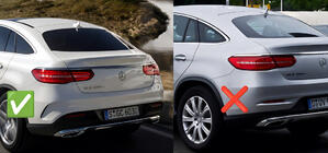 Mercedes GLE Coupé C292 2015–2019 Stænklapper Premium med sideskørter (4 stk) foto 3
