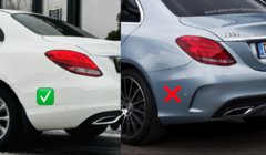 Mercedes C-klasse W205 2014–2021 Stænklapper Premium (4 stk.) foto 3