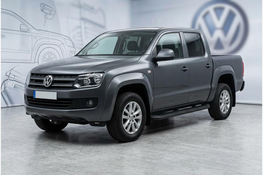 Volkswagen Amarok 2010–2022 Sidetrin Tayga Black (2 stk., aluminium) Image