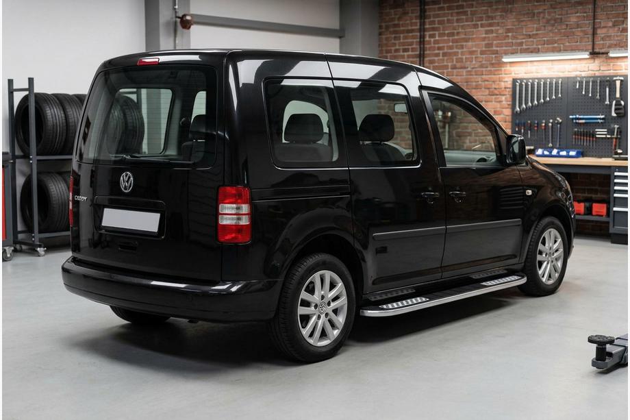 Volkswagen Caddy 2004–2010 Sidetrin Tayga V2 (2 stk., aluminium) Maxi hjulbase Image