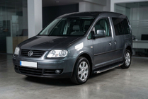 Volkswagen Caddy 2004–2010 BlackLine sidetrin (2 stk., aluminium) foto 1