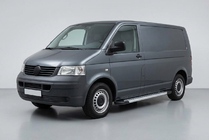 Volkswagen T5 Transporter 2003–2010 Sidetrin New Vision Grey (2 stk., aluminium) Kort akselafstand foto 1