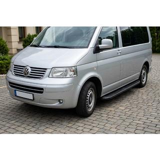 Sidetrin Tayga Black (2 stk., aluminium) Volkswagen T5 Transporter 2003–2010 foto 1