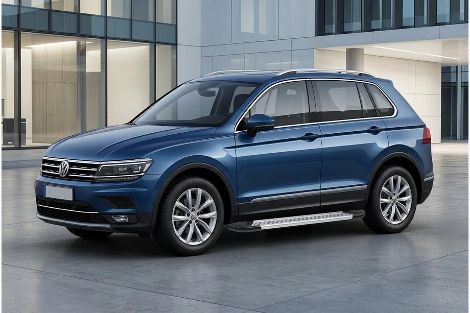 Volkswagen Tiguan 2016–2023 Sidetrin New Vision Grey (2 stk., aluminium) Image
