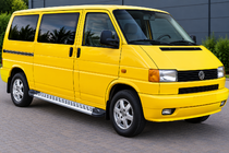 Volkswagen T4 Transporter 1990–2003 Sidetrin New Vision Grey (2 stk., aluminium) Lang akselafstand foto 1